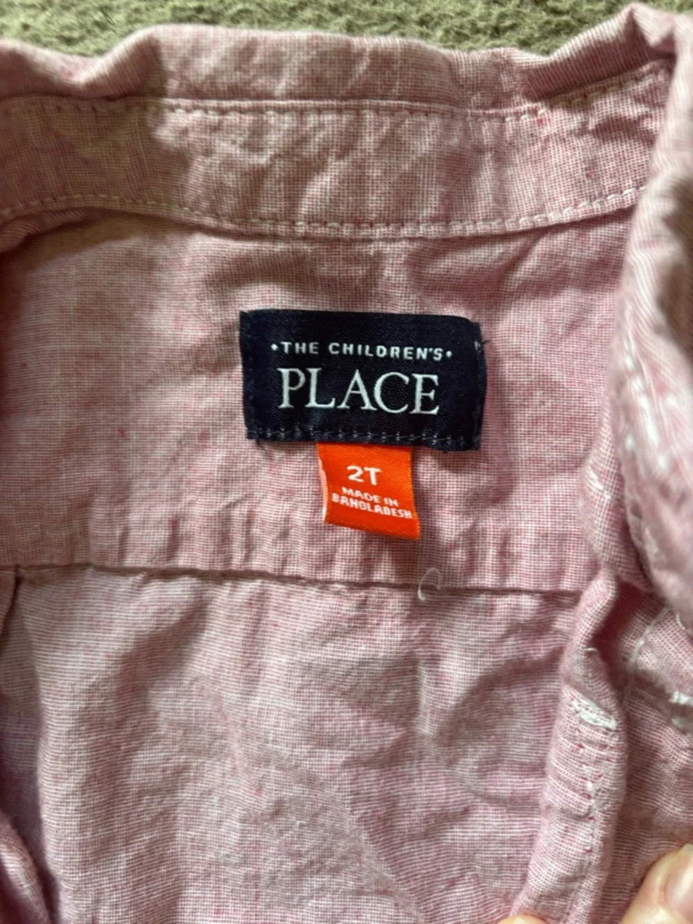 The Children's Place Light Pink Toddler Button Shirt - Picture 2 of 7